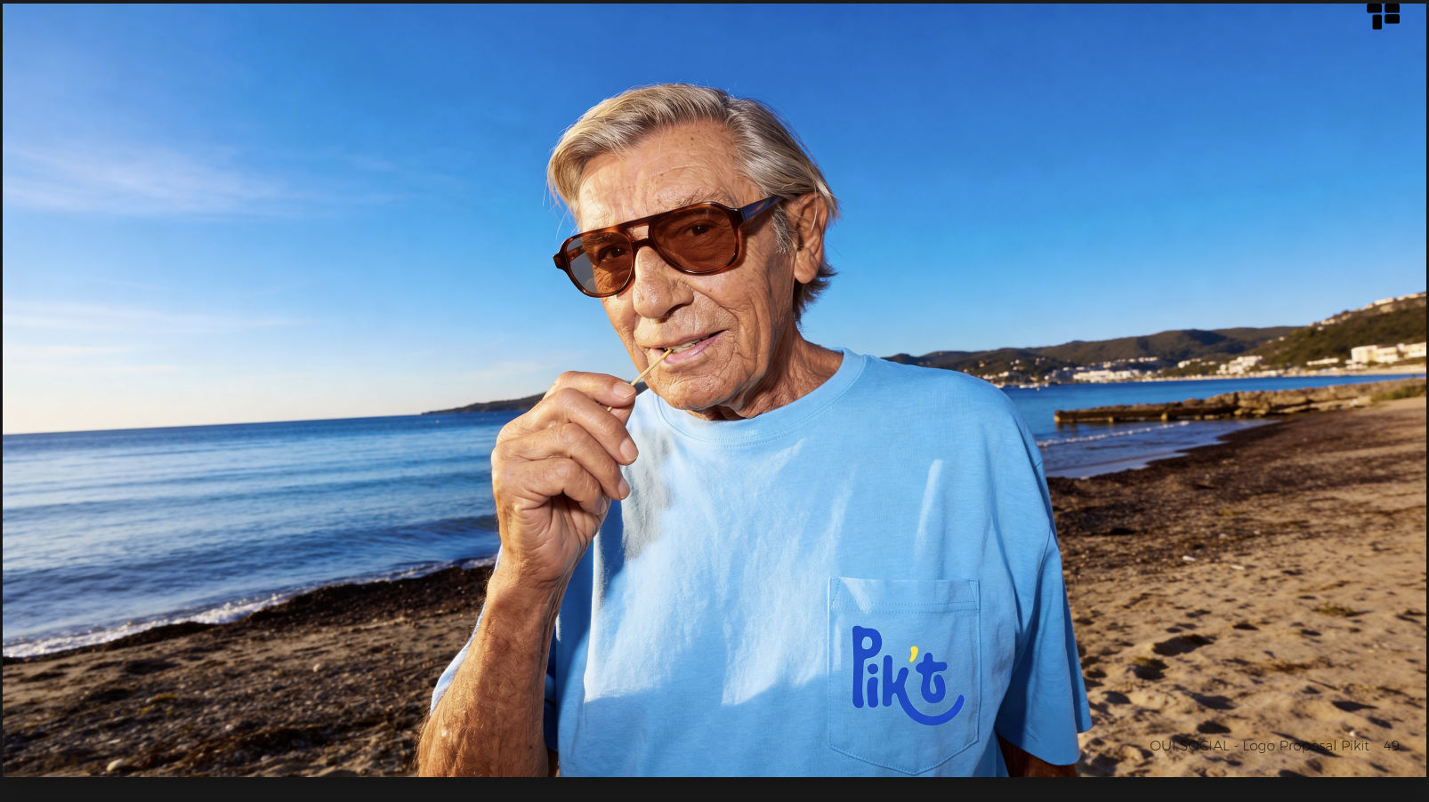 Man enjoying Pik't on the beach